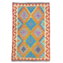 Rugs Of Persia / 127 X 86CM Hand Knotted Vibrant Orange & Multi Kilim Rug