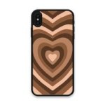 Custom Printed Tpu Cases - Apple Iphone XS Max & 39 Brown Heart& 39 By