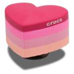 Stacked Pink Heart Jibbitz - Heart