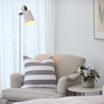 Scatter - Protea Chenille Broad Stripe Wild Dove white - 55 X 55 Cm