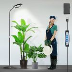 Garpsen Grow Lights For Indoor Plants Full Spectrum LED Plant Light With Stand 3 Color Modes Floor Grow Lamp With Timer 6 12 16H