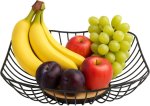 Stainless Steel Fruit Bowl Basket Square Storage Basket