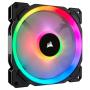 Corsair LL140 Rgb 140MM Dual Light Loop Rgb LED Pwm 600 - 1300 Rpm Cooling Fan 2 Fan Pack With Lighting Node Pro