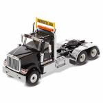 Diecast Masters International HX520 Sffa Day Cab Tandem Tractor 1:50 Scale Model Semi Trucks Metallic Black By 71003