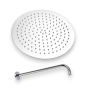 20CM Round Rain Shower Head 45CM Extension Arm Stainless Steel Shower Mixer