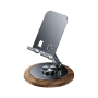 Adjustable Desktop Phone And Tablet Stand With 360 Rotation - Comfortable