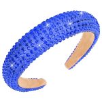 Jaciya Rhinestone Headband Blue Crystal Bling Headbands For Women Girls Hair Accessories Glitter Sparkle Head Band Women's Fashi