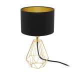 CARLTON Metal And Fabric Table Lamp Copper Gold - Copper