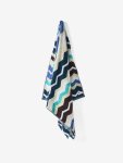 Linen House Chevron Blue Beach Towel