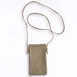 Genuine Leather Cell Phone Pouch - Mushroom Free