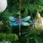 Vibrant Dragonfly Acrylic Charm - Versatile For Christmas Tree Car Mirror Bag & Home Decor Perfect Couple's Gift For Valentine's