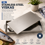12L Stainless Steel Vis & Vleiskas