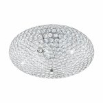 Clemente Metal And Crystal Ceiling Light Medium Large - Large