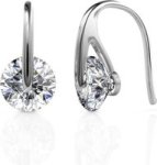 Destiny Hailey Earrings With Swarovski Crystals - Rose Gold