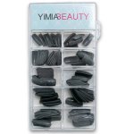 Falke False Nail Full Set 100 Pack - Dark Grey