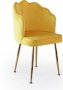 Fine Living Aragawa Velvet Chair Mustard Yellow