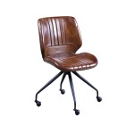 Buffalo Leather Glide Office Chair