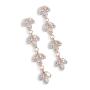 Goldair Gold Diamante Four Drop Earrings