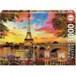 Educa Sunset In Paris 3000 Piece Puzzle