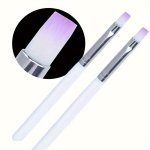 1PC 3PCS Gel Polish Extension Nail Art Brush Flat Head Drawing Pen For Salon-quality Manicure Diy