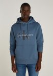 Calvin Klein Seasonal Monologo Regular Hoodie - Blue Coast
