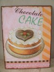 Chocolate Cake Tin Plaque – 27X25CM