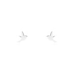 Tiny Swallow Studs Silver