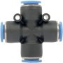 Aircraft Pu Hose Fitting 4 Way Connector 12MM