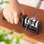 Stainless Steel Multifunctional Knife Sharpener Three-stage Sharpening Stone Household Scissors Fine Sharpening Sharpening Stone Artifact Fast Ceramic Sharpening Tool