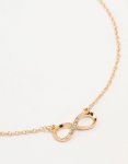 Goldair Gold Diamante Infinity Necklace