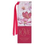 Bookmark - Love Is Patient Love Is Kind Faux Leather