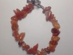 Carnelian Chip Stone Bracelet A-grade
