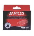 Galv. Staples 18G T50 6MM X 1250PC NO.4
