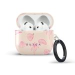 Burga Airpod Hardcase Compatible With Apple Airpods 4 Charging Case Pink Tropical Beach Minimalistic Pattern - Protective Hard P