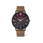 Tasman 3 Hands Brown Leather Strap