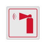 Hand Held Alarm Reflective Safety Sign FB13REF