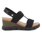 Nyx Leather Wedge - Black - 8