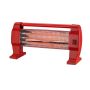Red Portable Electric 3 Bar Electric Quartz Heater 1200W