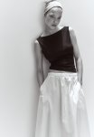 Boat-neck Vest Top - Black