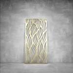 Laser Cut Screen - Design 084 - 1040 X 535 X 20 Matt Gold Indoor