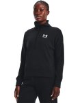 Women's Ua Rival Fleece 1 2 Zip - Black XL