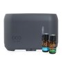 Oco Life Black Simulated Flame Aroma Diffuser 240ML With 2 Oil Blends 10ML