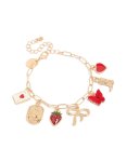 Goldair Gold Cowgirl Charm Bracelet