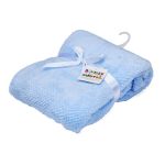 Baby Waffle Fleece Blanket- Blue