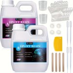 Epoxy Resin Kit Resin Clear Casting Resin Kit Bubbles Free Epoxy Resin Supplies Clear Resin For Craft Tumblers Decorating Jewelr