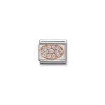 Composable Classic Link White Zirconia Oval