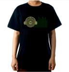 El Panel Tshirts: Sound Activated Light Up Tshirt M Music