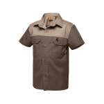 Kids S S Kalahari Shirt - Bark & Putty - 11-12
