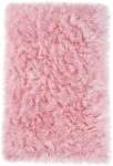 Smte Faux Fur Soft Rug carpet Pink With Keychain
