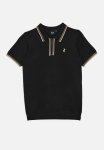 Polo Boys Scott Short Sleeve Qtr Zip Golfer - Black